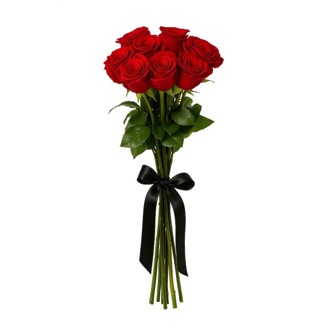 Букет цветов "Красные розы 80 см на похороны" Букет цветов "Красные розы 80 см на похороны"